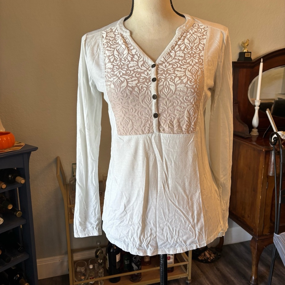 Velvet Button Top